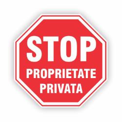 indicator stop proprietate privata