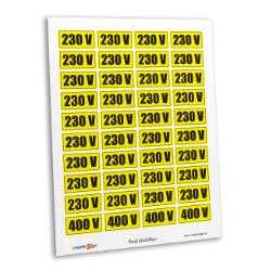 indicatoare  avertizare 230v 400v