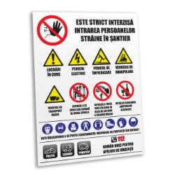 indicator avertizare santier