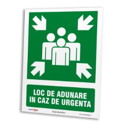 loc de adunare in caz de urgenta